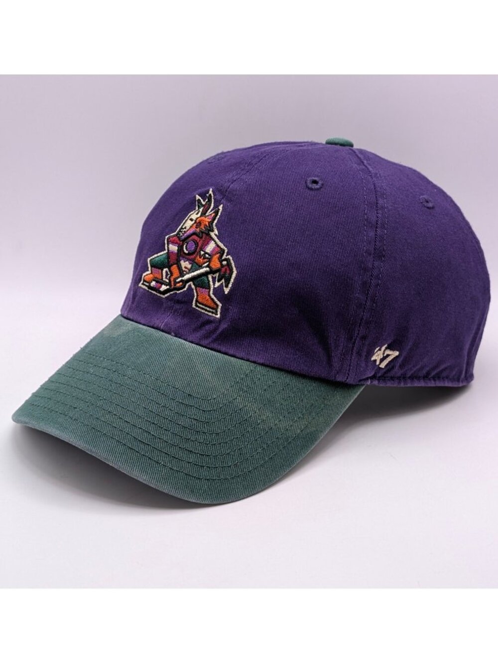 Phoenix Coyotes Hockey Hat Kachina Purple Green NHL Vintage Retro '47 Brand Cap